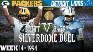 Barry & Brett Duel in the Silverdome (Packers vs. Lions, 1994) | NFL Vault Highlights