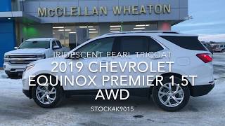 2019 CHEVROLET EQUINOX PREMIER 1.5T AWD IRIDESCENT PEARL TRICOAT STOCK#K9015