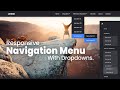 Responsive Header Navigation Menu For A Website | With Dropdown Menus - HTML CSS Javascript & Jquery