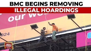 Mumbai Hoarding Collapse: After 14 Deaths In Ghatkopar Collapse, BMC Removes Illegal Billboards