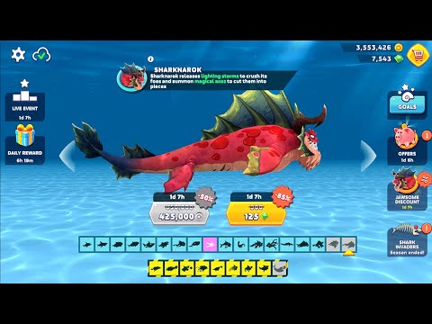 Jugabilidad de Hungry Shark Evolution SHARKNAROK (iOS, Android) – Parte 1