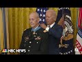 Vietnam War hero Larry Taylor receives Medal of Honor at White House