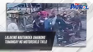 Lalaking nagtangka umanong tumangay ng motorsiklo tiklo