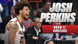 Gonzaga's Josh Perkins with a solid first round performance