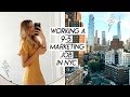 WORKING A 9-5 MARKETING JOB IN NYC | busy work week in my life!