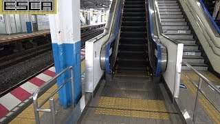 西船橋駅 エスカレーター東西線７・８番線ホームから 東芝 Toshiba Escalator Nishihunabasi station