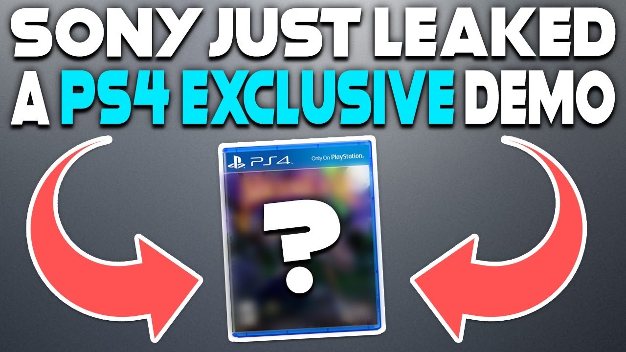 SONY JUST ACCIDENTALLY LEAKED A PS4 EXCLUSIVE DEMO! - YouTube