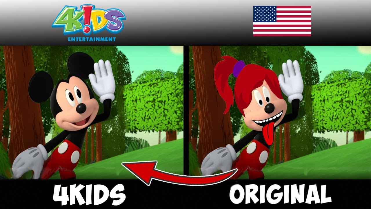 4kids Censorship In MICKEY MOUSE Clubhouse Bow-Toons Adventures - YouTube