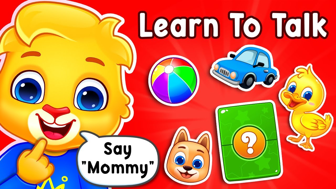 Baby Learning First Words Learn To Talk For Babies Toddler Videos
