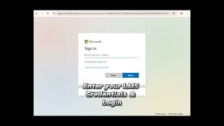 LMS - How to login