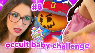 baby #8 is with PATCHY in the sims 4 🎃 occult baby challenge #8