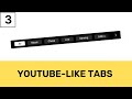 How To Design Scrollable Slider Tabs Like YouTube Using HTML, CSS & JS - Part 3