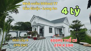 Nhà vườn 500m2 thổ cư DT 27x19m 2PN 2WC | Nhà đất Phi Lâm #batdongsan #nhabinhchanh #nhadep #shots