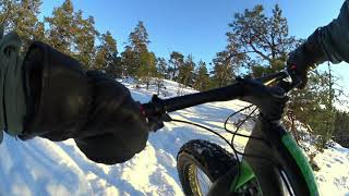 Fatbiking on the best winter trails of Kallavuori