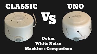 Dohm Uno VS Classic - YogaSleep Sound Machine Review \u0026 Comparison - Marpac