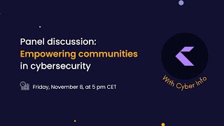 Panel discussion: Empowering communities in cybersecurity w/ CrowdSec