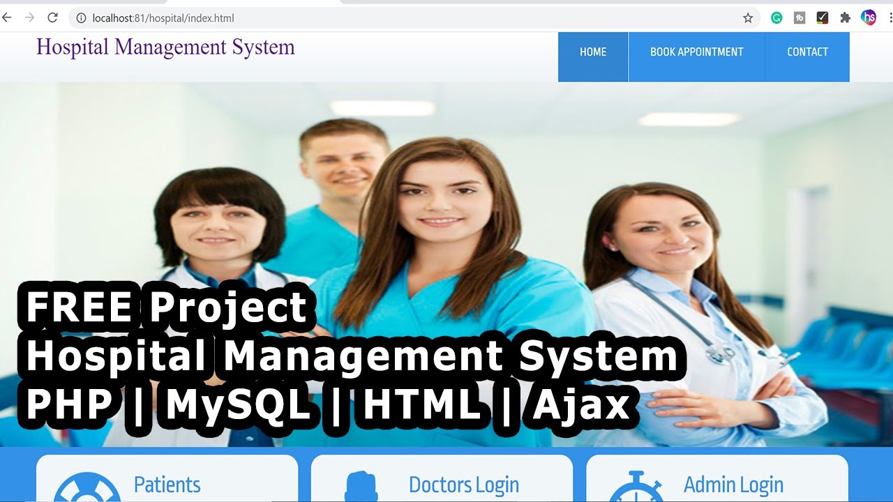 Free Hospital Management System Php Projects With Source Code Free