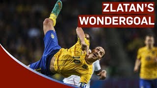 Zlatan Ibrahimovic Scores Amazing 30-yard Bicycle-kick vs England | Sweden 4-2 England