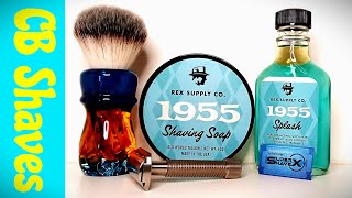 Rex Supply Co 1955 Shaving Soap / Rex Envoy Razor / Rich Man Shaving-Blood Oath Brush....