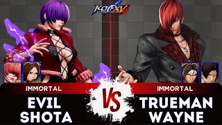 KOF XV🎞️EVIL SHOTA (O.Shermie/Whip/Shermie) vs TRUEMAN WAYNE (Kyo/Iori/Kim) 🎞️Replay Match - 01/25