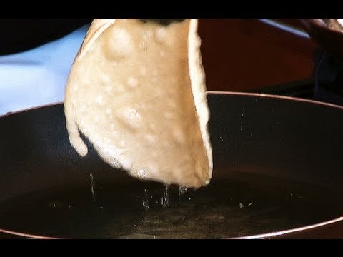 How To Quickly Fry A Corn Tortilla - YouTube