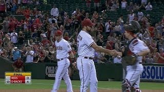 Collmenter retires Schumaker, completes game