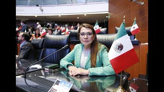 Sen. Guadalupe Saldaña para referirse a los daños ocasionados a Baja California Sur por el huracán