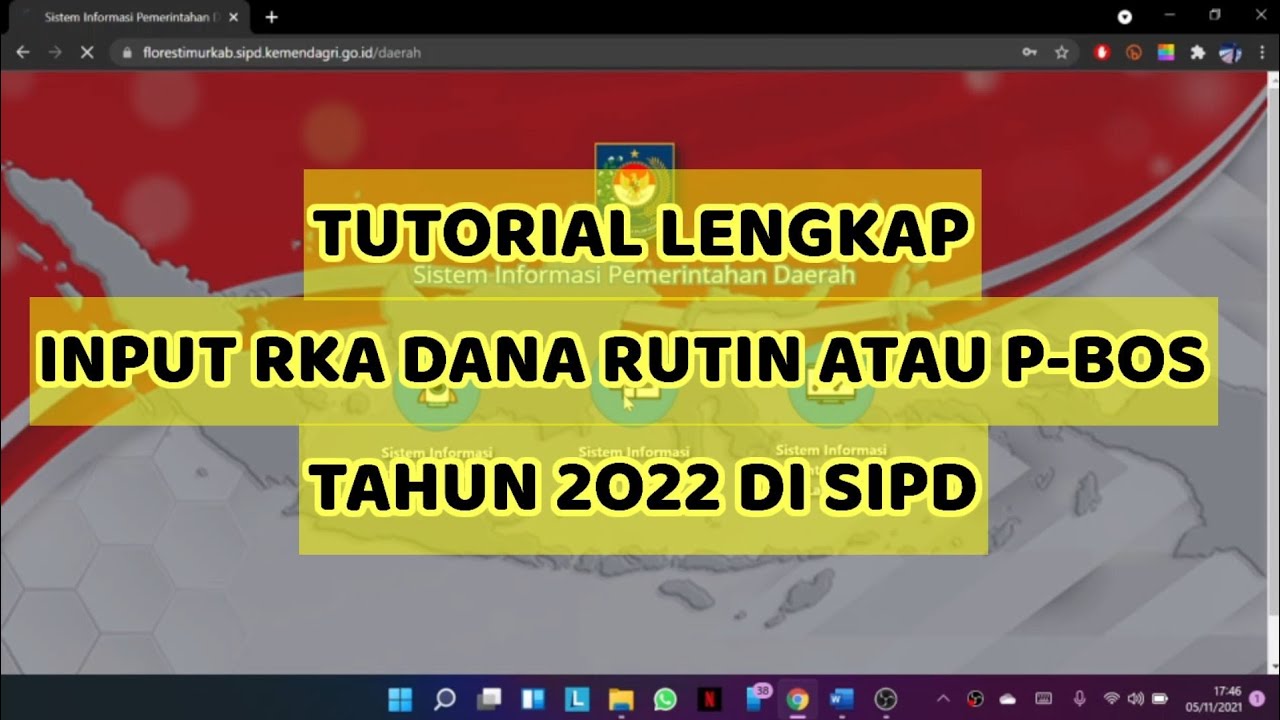 Tutorial 2 | Panduan Input RKA Dana Rutin / Pendamping BOS (P-BOS ...