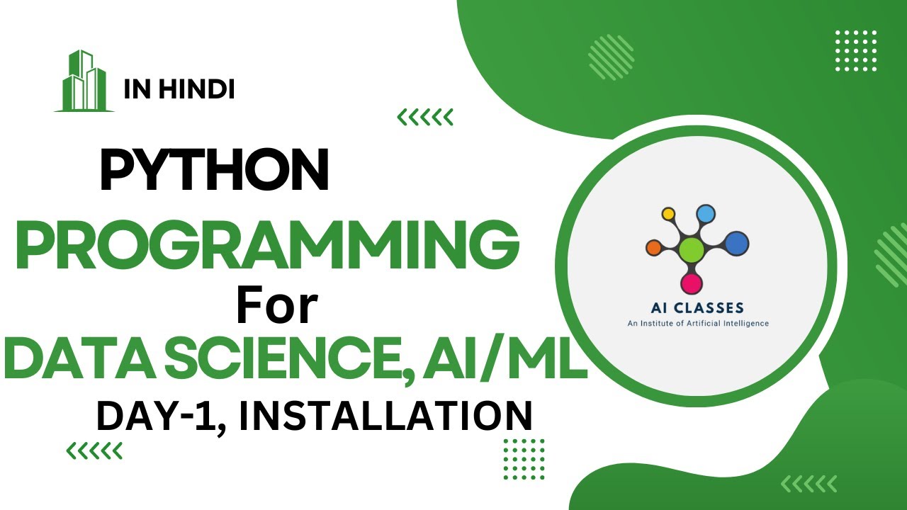 Python Programming For Data Science Day 1 Installation Youtube