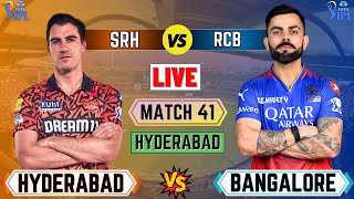 Live: SRH vs RCB Live, Match 41, Hyderabad | Hyderabad vs Bangalore Live Match Today | Ipl 2024 Live