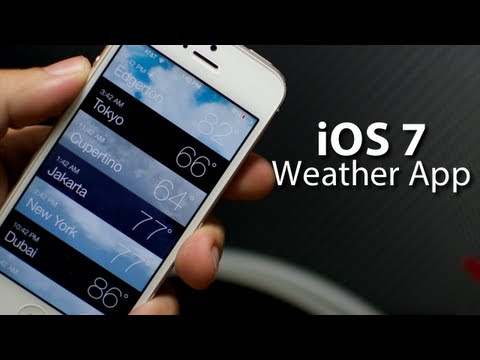 iOS 7 - Weather App On iPhone 5 iOS 7 - Weather App On iPhone 5