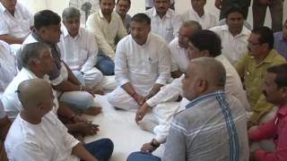 Gujarat Home Minister visits Dalit agitation victim cop Pankaj Amrelia's house