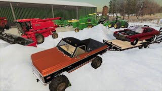 Huge snow storm destroys crops and farm | Back in my day 12 | Farming Simulator 19