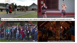 The Hobbit Fan fellowship - In Rotorua Traditional Maori 'Powhiri' ceremonial welcome