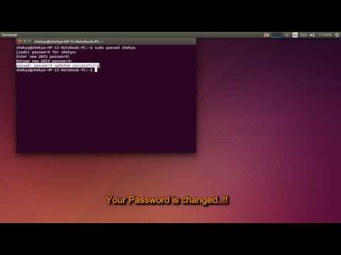 How to change Ubuntu Password using Terminal How to change Ubuntu Password using Terminal