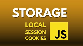 JavaScript Storage: Local Storage, Session Storage & Cookies Explained!