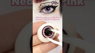 [BEACOLORS] 🎀 Soo cute pink eyes #pink #cute #eyemakeup #contactlenses #beacolors