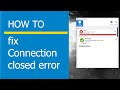 How to fix Connection closed error in Nextcloud