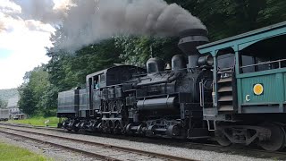 Cass Scenic Railway Whittaker steam excursion in Cass West Virginia