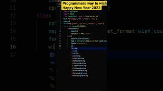 Love coding ❤️❤️ Happy New Year 2023 status ✨✨ using python #shorts #coding #programming