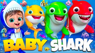 Baby Shark \u0026 Finger Family 👨‍👩‍👧‍👦🦈 | Fun Nursery Rhymes for Toddlers #BabyShark #SingAlongSongs