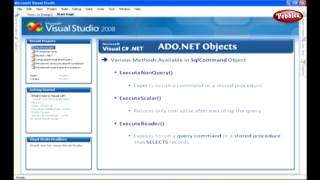 Learn C Sharp C# Net Framework | ADO NET Objects