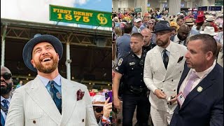Travis Kelce Arrives At Kentucky Derby Without Taylor Swift