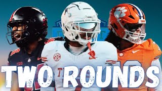 TWO ROUND Tankathon 2025 NFL Mock Draft | Mock the Mock