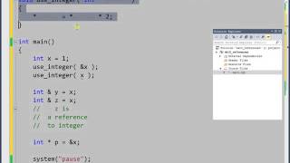 Week 10 C++ pointer vs. C++ reference