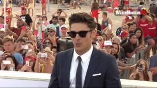 Zac Efron arrives at 'Baywatch' Miami premiere