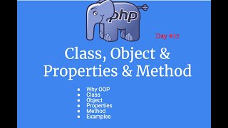 #17 PHP Tutorial OOP - Class, Object, Property and Method for Object Oriented Programming