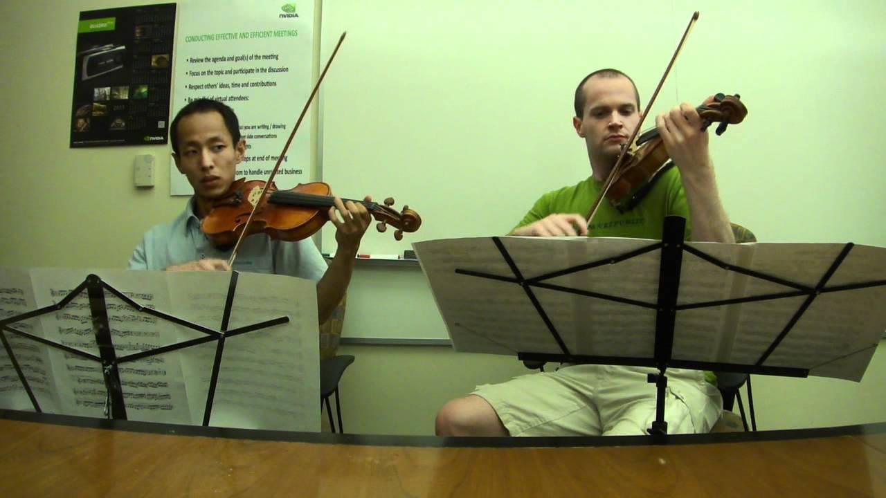 Bach Concerto For 2 Violin's Second Movement - YouTube