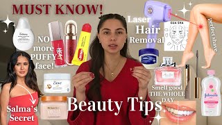 BEAUTY HACKS 🎀🛁🫧 Laser hair removal / perfect shave / white teeth / lymphatic drainage massage