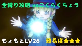 ドラクエ11S【全縛り】VS  ごくらくちょう（もょもとLV26）難易度★★★